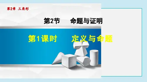定义与命题PPT授课课件