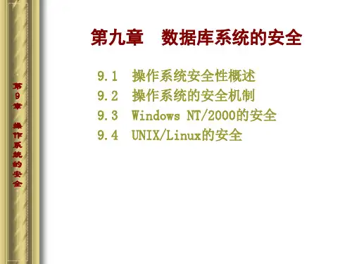 操作系统的安全PPT课件