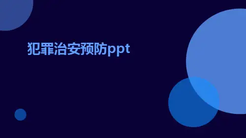 犯罪治安预防ppt
