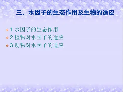 二章生物与环境水土壤