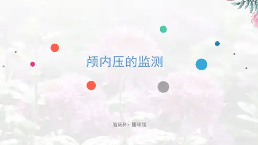 颅内压的监测PPT课件