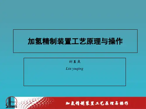 加氢精制装置工艺原理与操作
