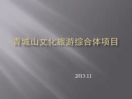 成都青城山文化旅游综合体项目策划方案