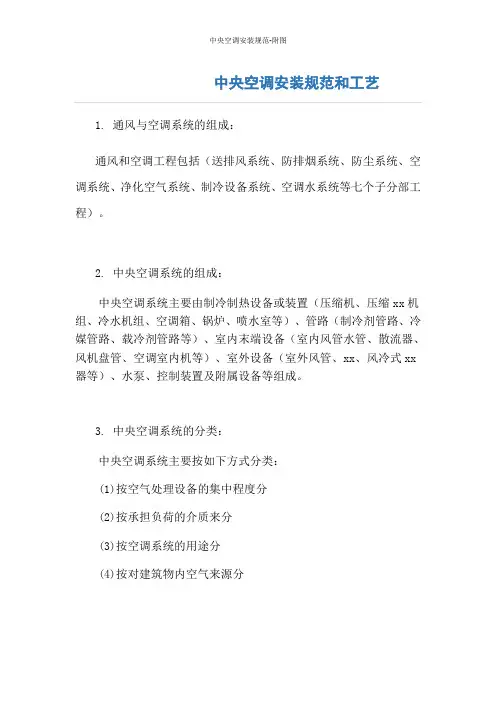 中央空调安装规范-附图