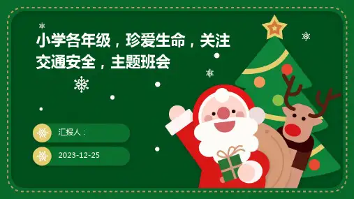 小学各年级,珍爱生命,关注交通安全,主题班会