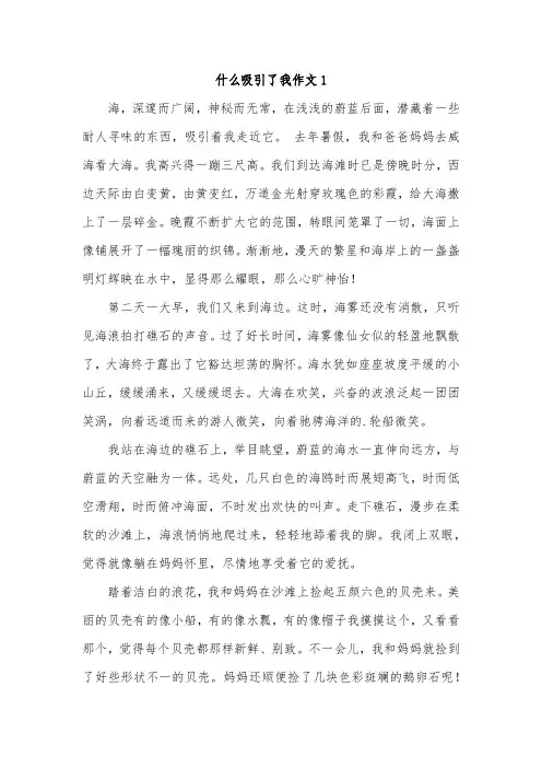 什么吸引了我四年级作文
