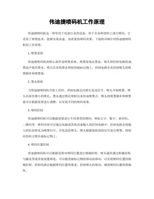 伟迪捷喷码机工作原理