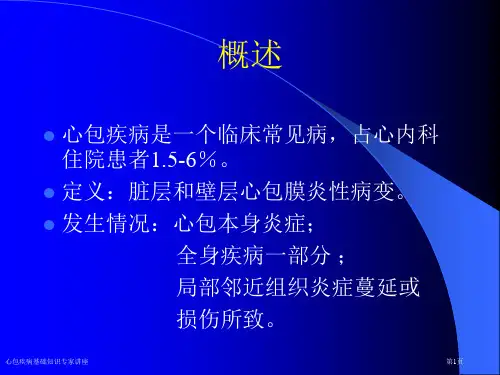 心包疾病基础知识专家讲座
