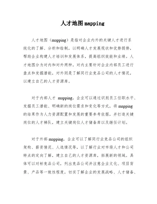 人才地图mapping