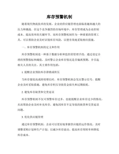 库存预警机制