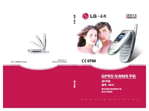 LG G610 手机 使用说明书