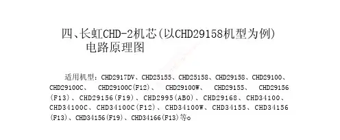 长虹CHD29156彩电图纸