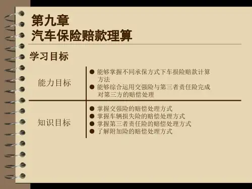 汽车保险与理赔实务9