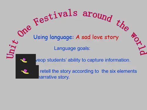人教版高中英语必修3 unit1 Festivals around the world课件