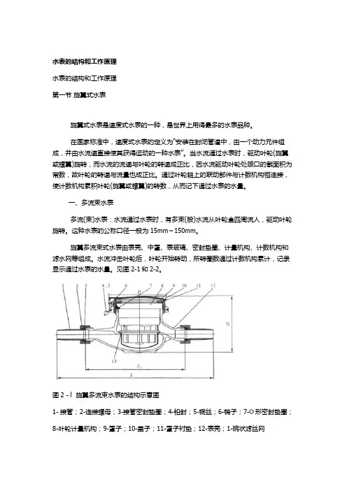 水表的结构和工作原理