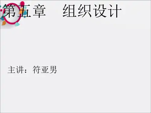 管理学第三版第五章组织设计