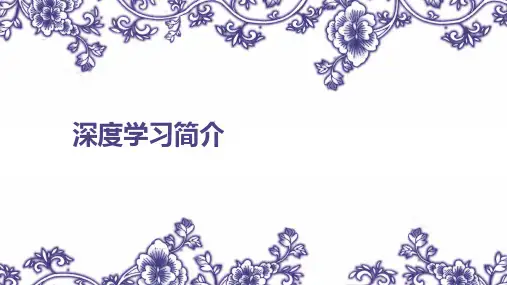 深度学习介绍 ppt课件