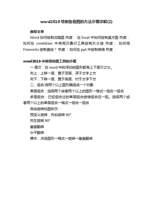 word2010绘制鱼骨图的方法步骤详解