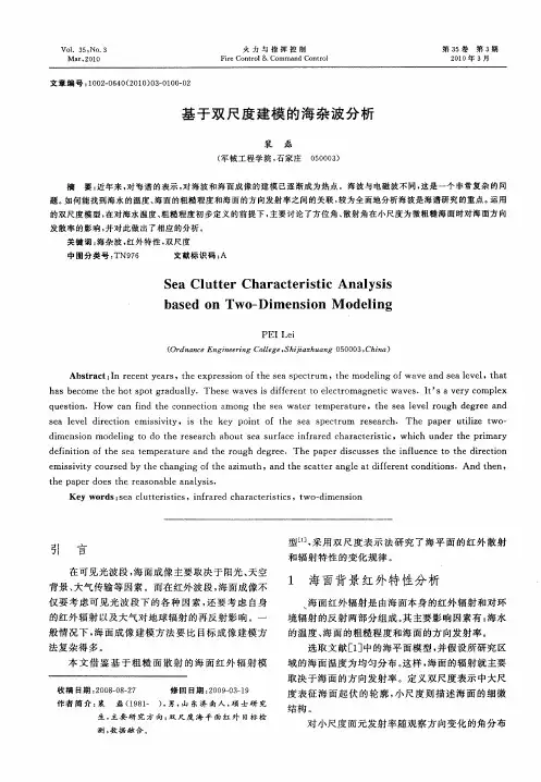 基于双尺度建模的海杂波分析