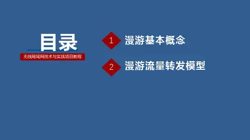 项目7组建漫游WLAN无线局域网技术与应用项目教程.pptx