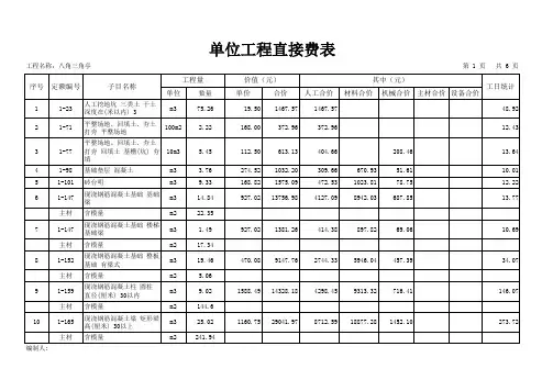 古建筑预算