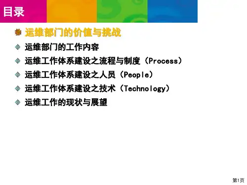 运维体系建设介绍