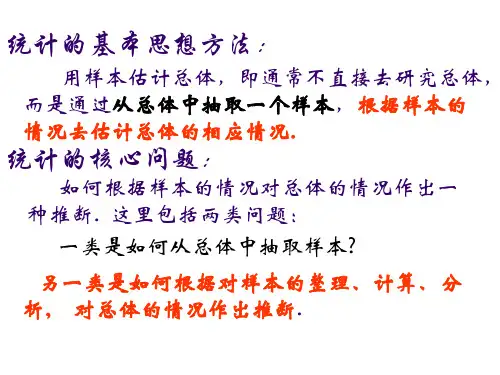 221用样本的频率分布估计总体分布1