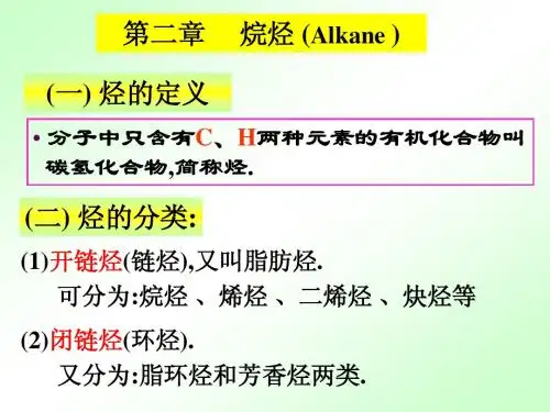 第二章 烷烃(Alkane)
