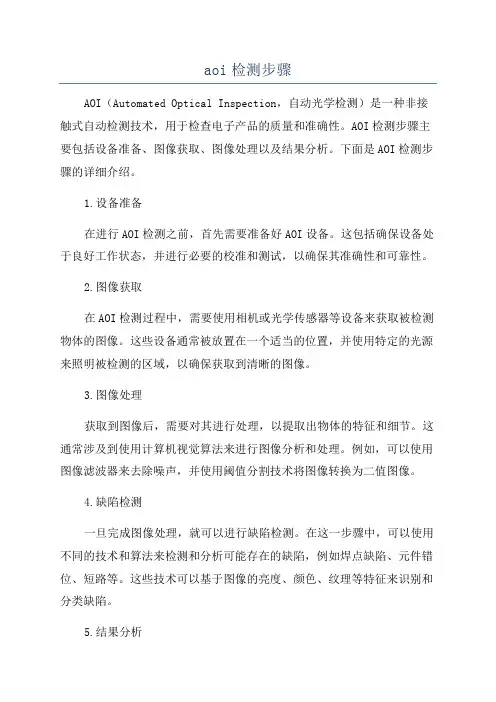 aoi检测步骤