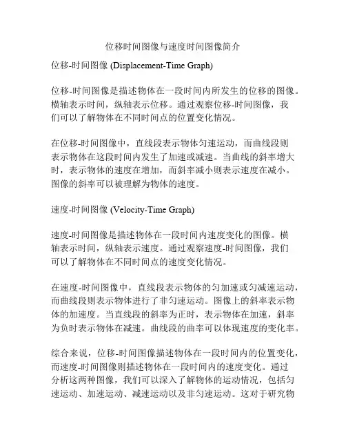 位移时间图像与速度时间图像简介