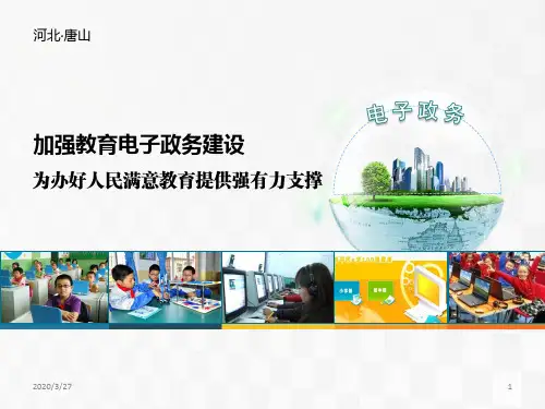 加强教育电子政务建设为办好人民满意教育提供强有力支撑(刘绍辉)PPT课件