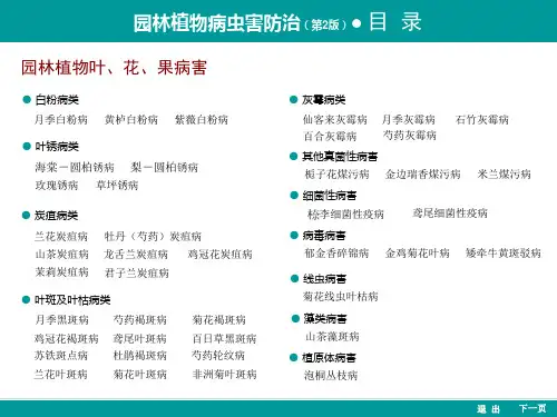 园林植物叶、花、果病害(图鉴)