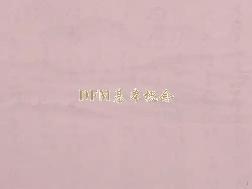 DFM基本概念ppt课件