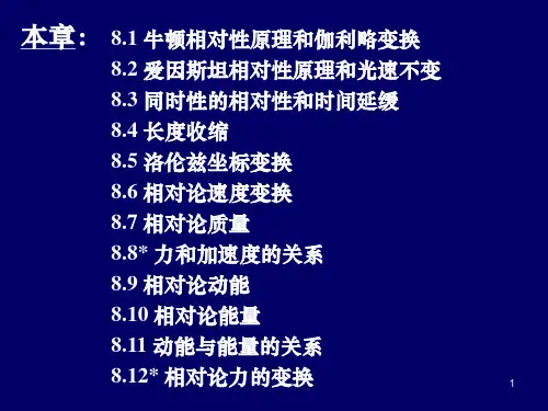 狭义相对论PPT课件