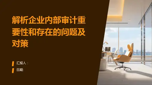 解析企业内部审计重要性和存在的问题及对策