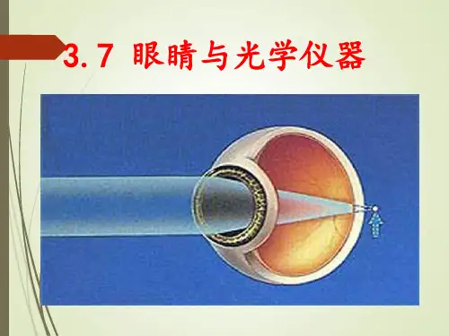3.7-眼睛与光学仪器(沪粤版2017)ppt