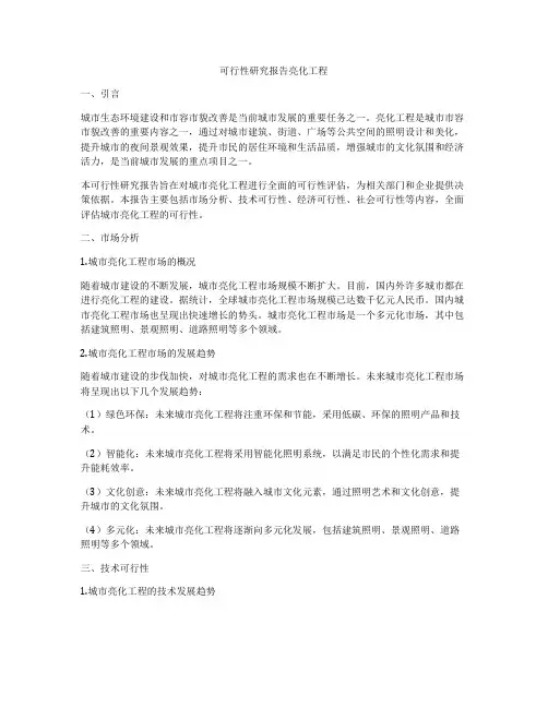 可行性研究报告亮化工程