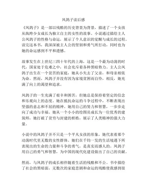 凤鸽子读后感
