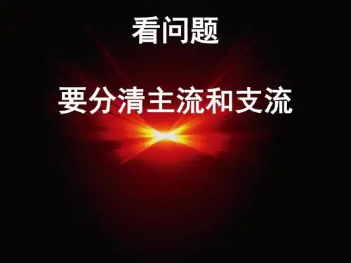 看问题要分清主流和支流PPT课件3