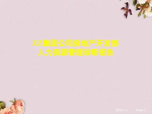 某公司房地产开发部人力资源管理诊断报告(ppt 98页)