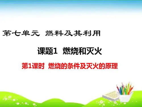 【人教版】九年级化学上册第七单元  燃料及其利用 课件