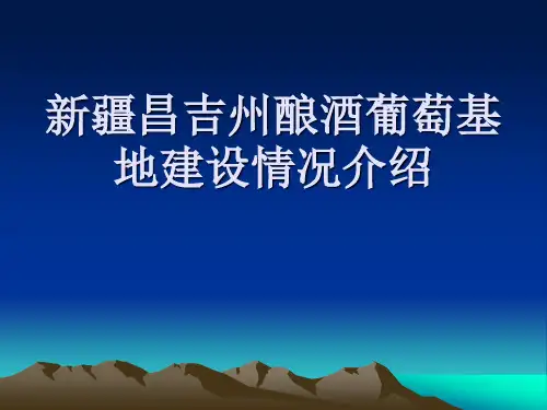 新疆昌吉葡萄产业