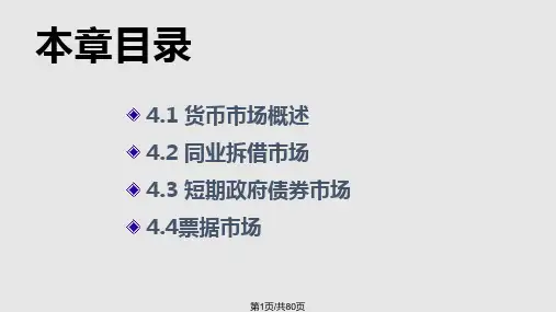 第四章货币市场PPT课件