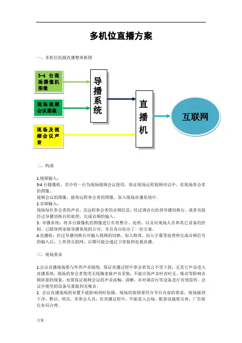 多机位直播的解决方案.doc