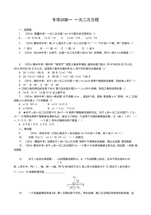 中考数学总复习培优专题精选经典题