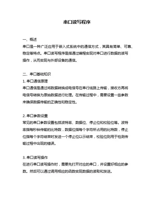 串口读写程序