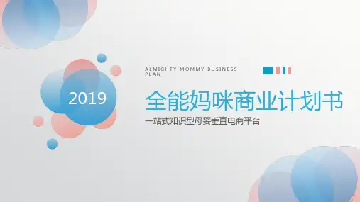 2019年最新电商行业母婴垂直平台B轮商业计划书BP