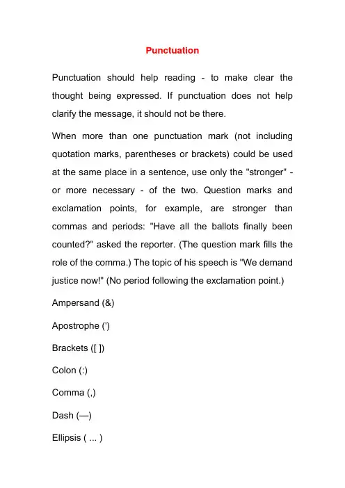 Punctuation