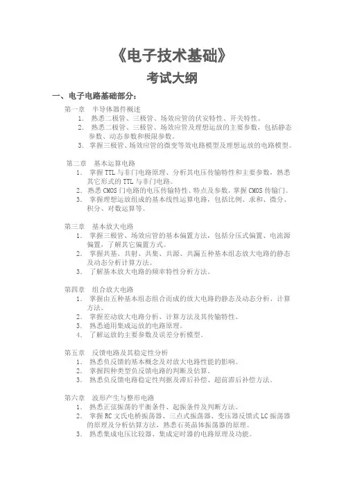 电子行业-东南大学电子科学与工程学院考研复习大纲 精
