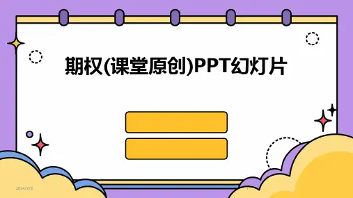 2024年度期权(课堂原创)PPT幻灯片